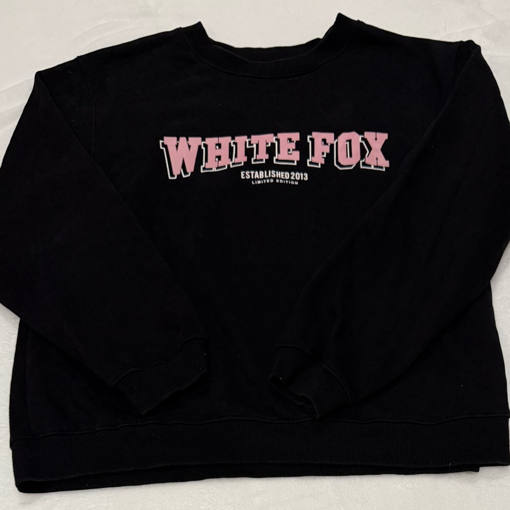 White Fox Black Women's Sweatshirt